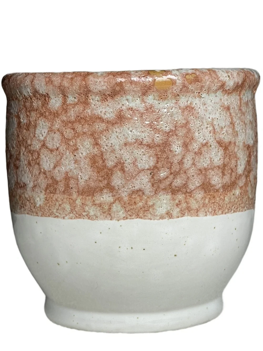 Rustic Slotted Stoneware Sponge Holder Two-Tone design w/Speckled Top
